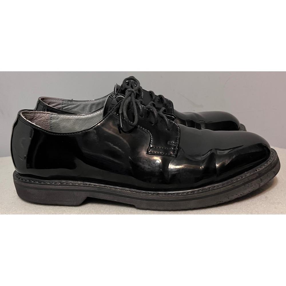 Rocky Mens Black Patent Leather Oxford Shoes High Gloss Formal‎ Dress 10.5 M